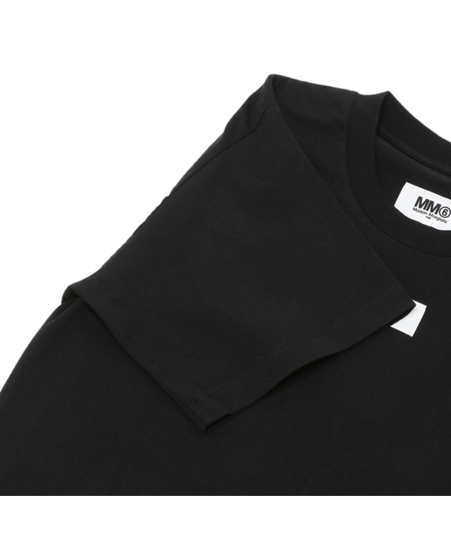 エムエムシックス メゾンマルジェラ Tシャツ ブラック レディース MM6 