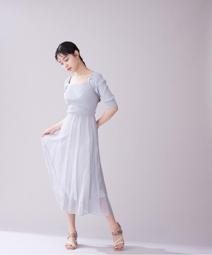 セール 60%OFF】レーシーニットワンピース(504635126) | ジル
