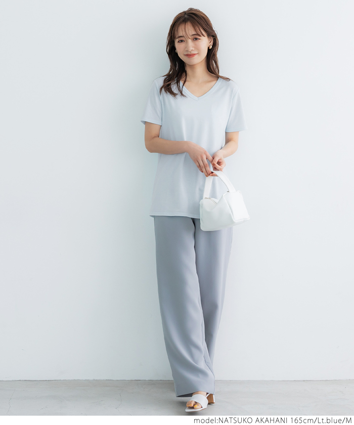 ユニフォーム調＜COACH＞ジャージー Vネック Tシャツ ユニフォーム調＜COACH＞ジャージー Vネック Tシャツ トップス