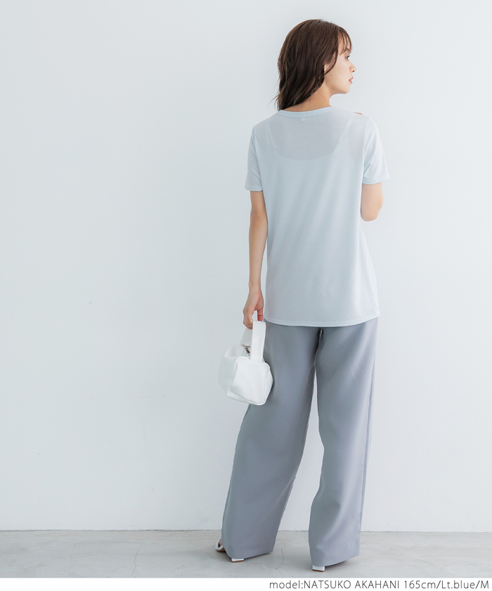 【 COACH 】 ジャージー V ネック T シャツ セール】とろみシアーVネックTシャツ(504672843) | コカ(coca