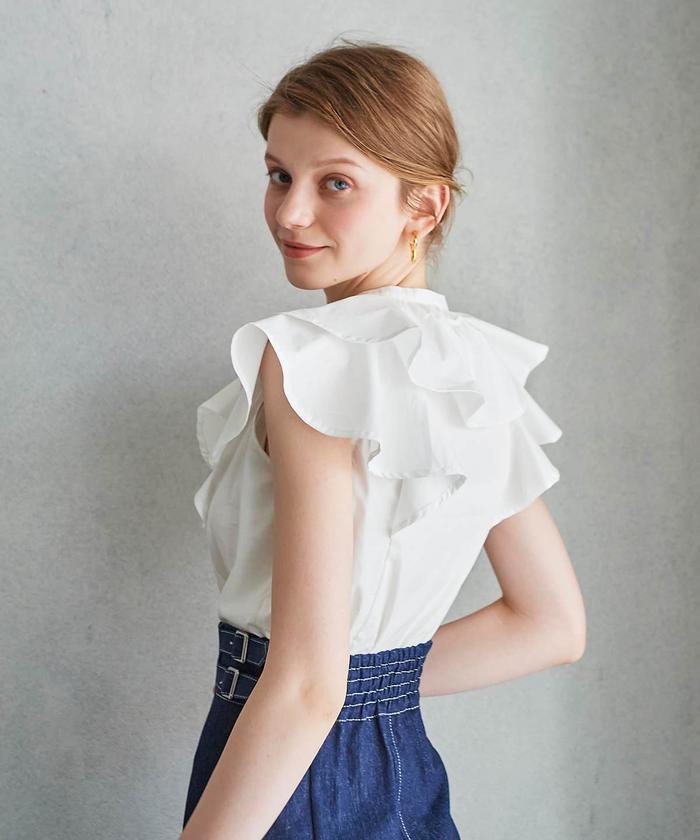 BIGフリルラッフル襟ブラウス(504766494) | AND COUTURE(AND BIGフリルラッフル襟ブラウス(504766494) | AND COUTURE(AND