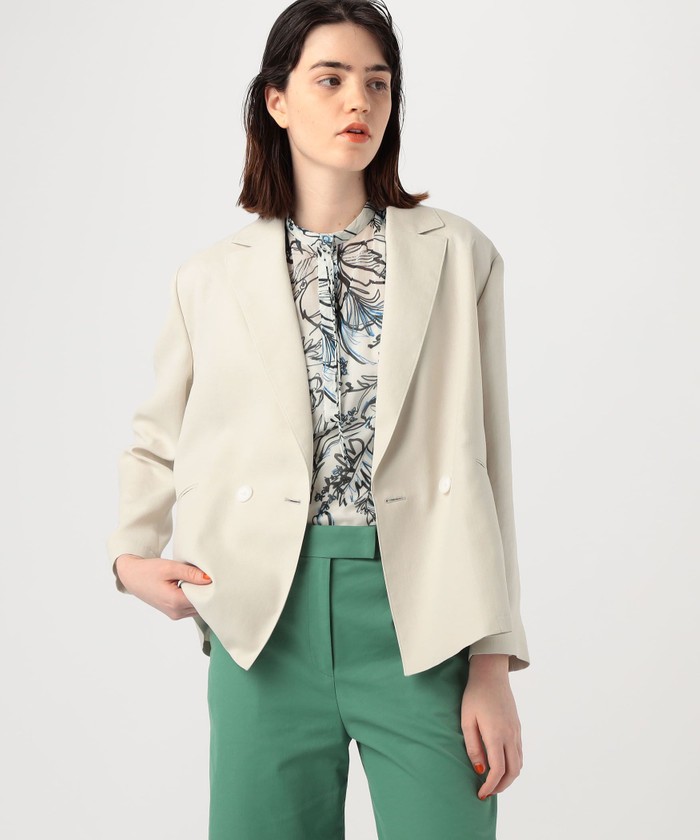 セール 40%OFF】ライトカルゼ ダブルブレストジャケット