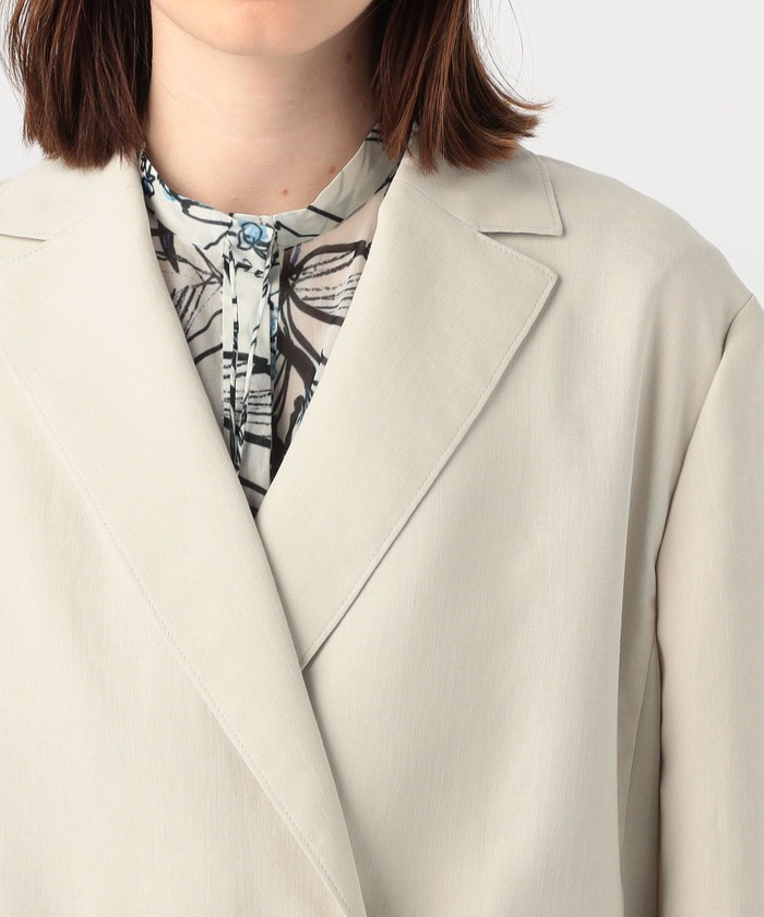 【美品】BALLSEY　ボールジィ ライトカルゼ ダブルブレスト ジャケット セール 40%OFF】ライトカルゼ ダブルブレストジャケット