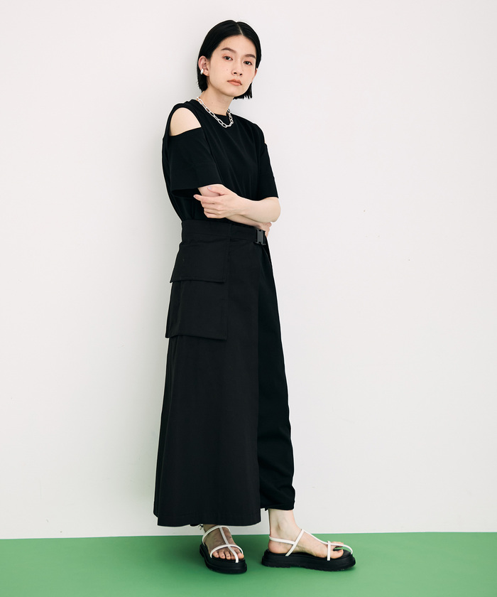 ロエベ　ハーフパンツ セール】エプロンコンビハーフパンツ(504713251) | アダム エ