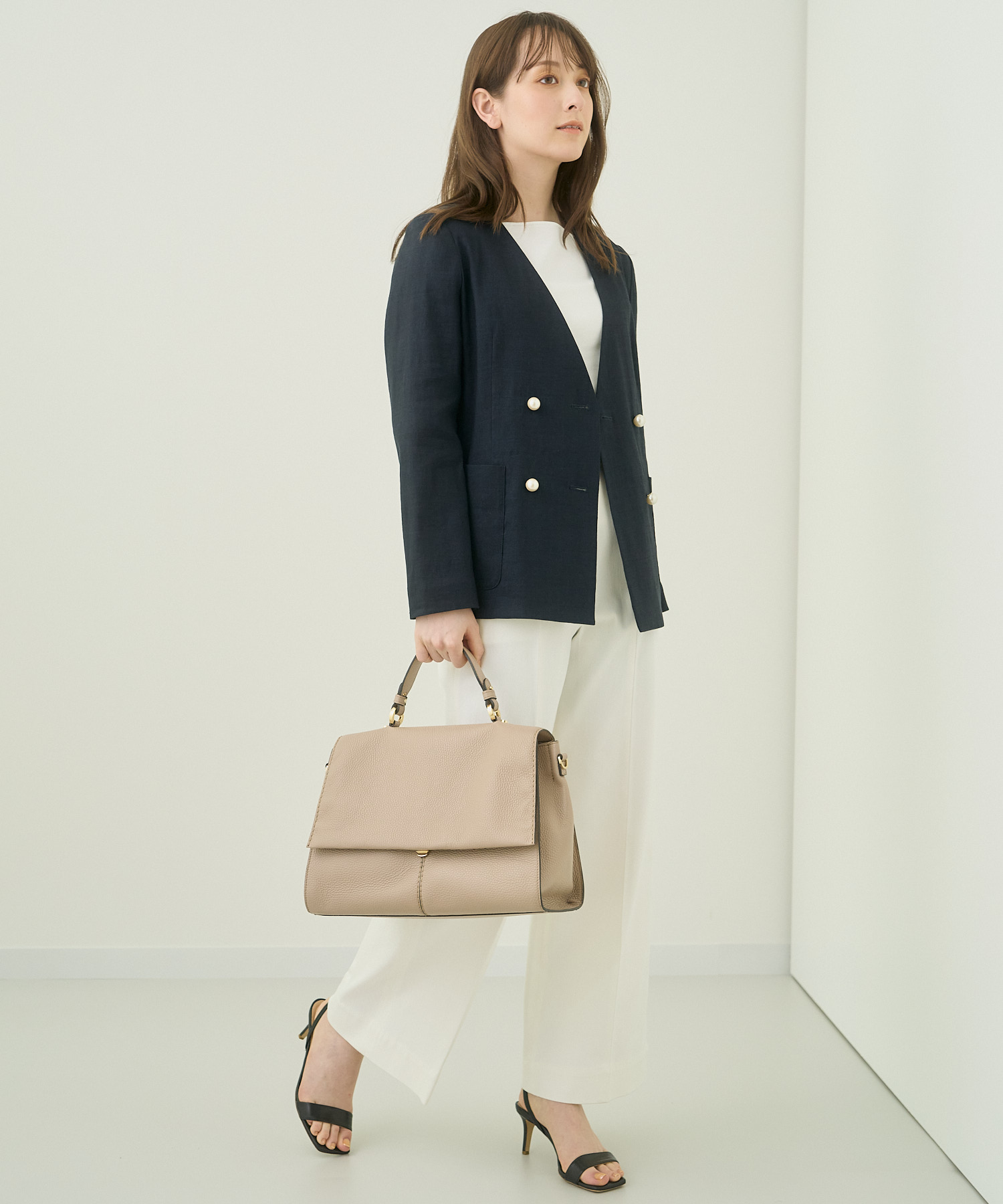 ◇ フラップステッチショルダーM BAG(504749440) | アナイ(ANAYI) - d