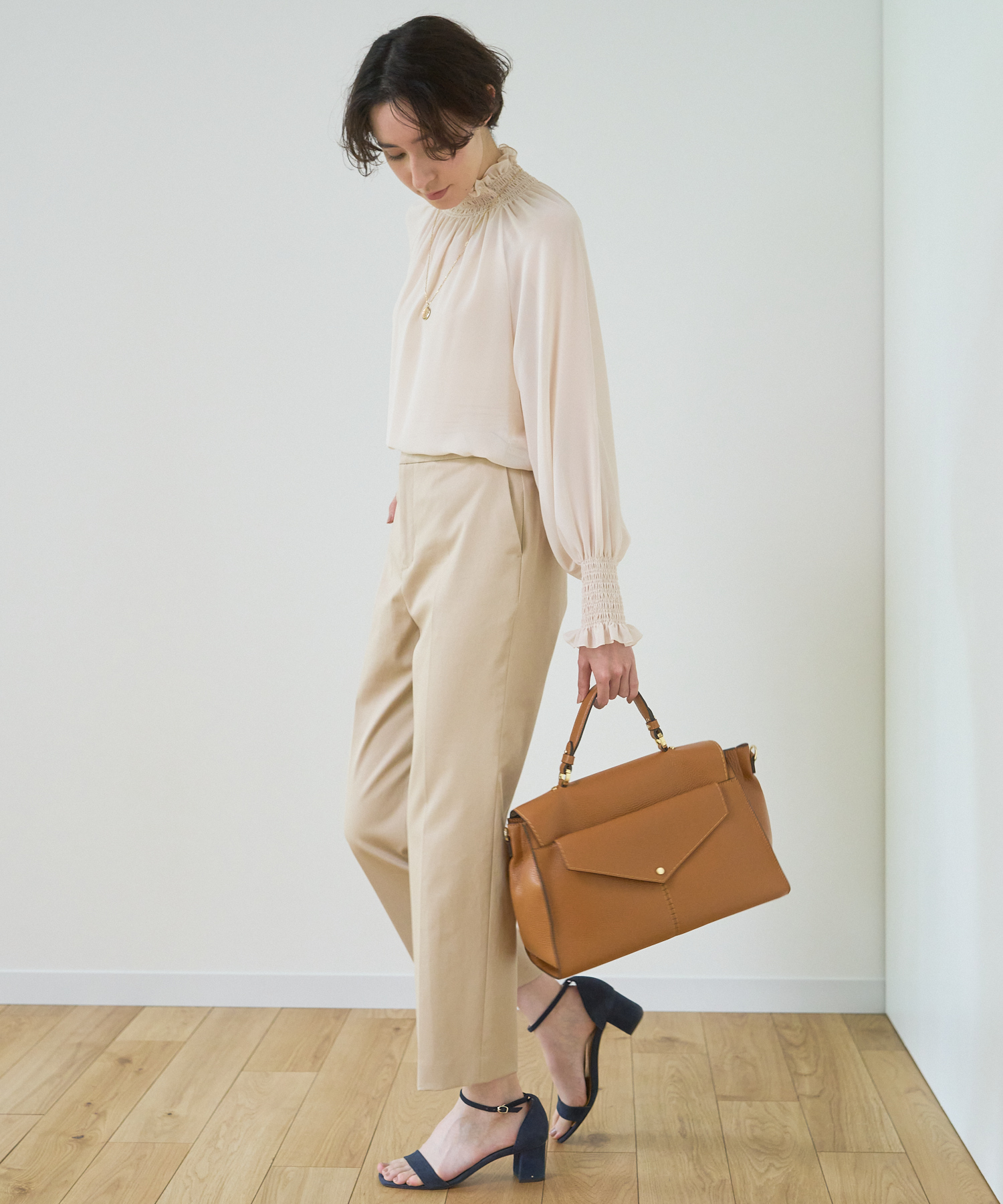 ◇ フラップステッチショルダーM BAG(504749440) | アナイ(ANAYI) - d
