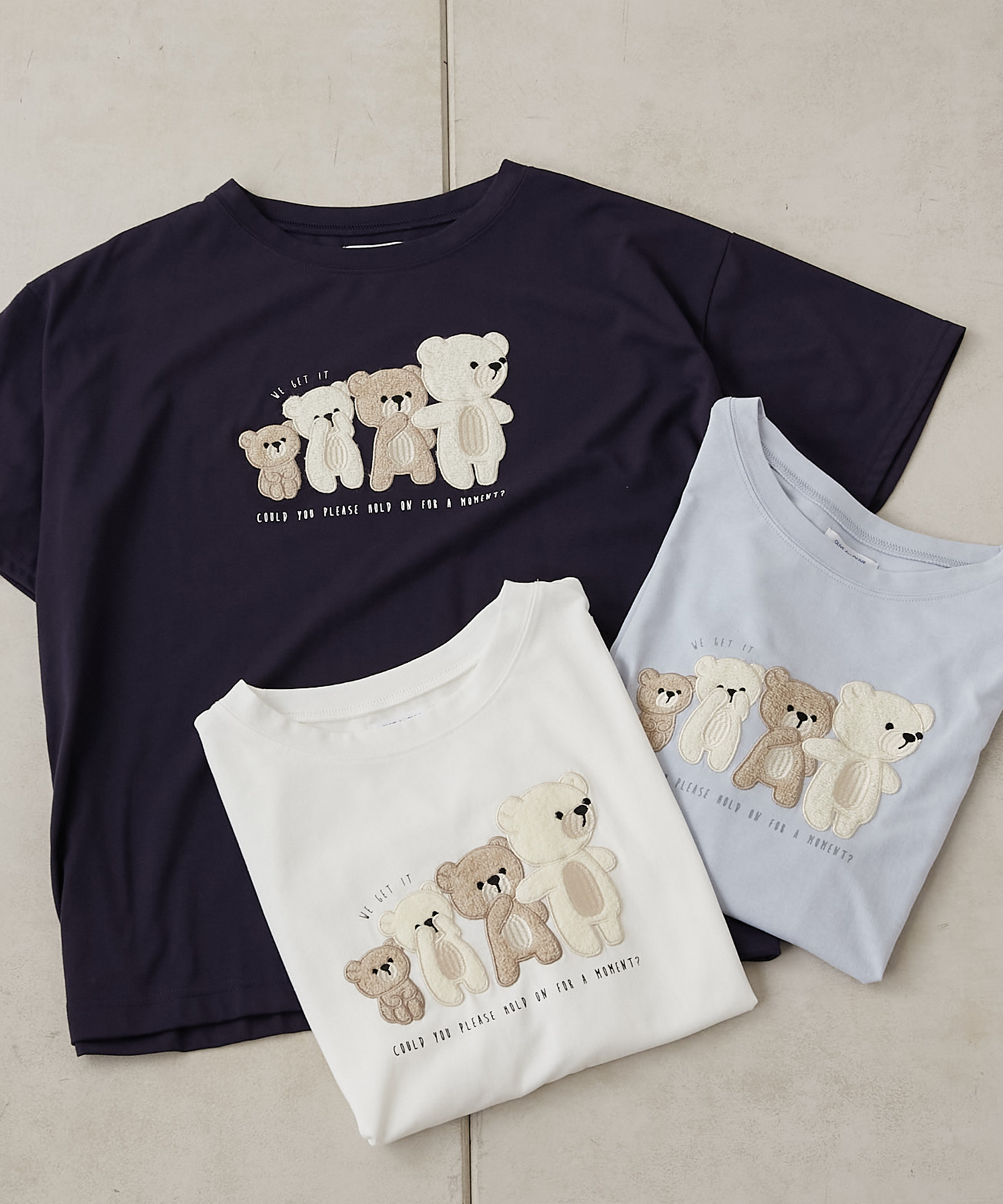クーポン】【セール 66%OFF】ちょっと待ってベアTシャツ