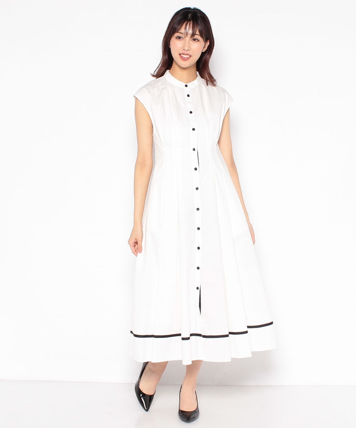 セール 25%OFF】ベルト付きバイカラーワンピース(504766029
