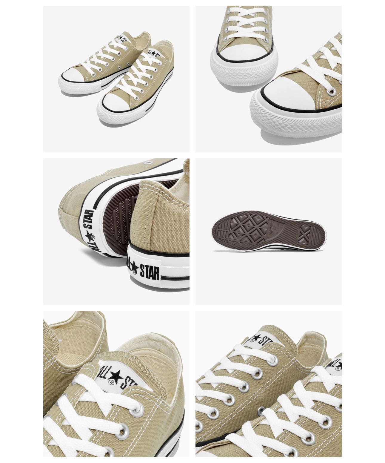 ALL STAR ベージュ スニーカー ローカット　デッドストック セール】コンバース CONVERSE ローカット レディース スニーカー
