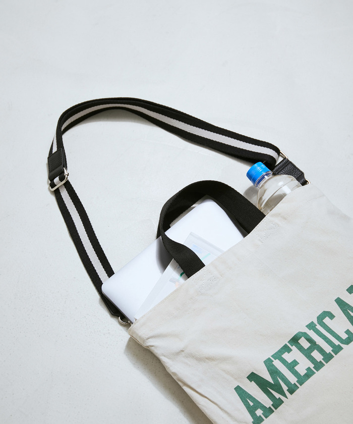 Americana × SALON adam et rope' 2way トート Americana for SALON】2WAYロゴトートバッグ(504771111