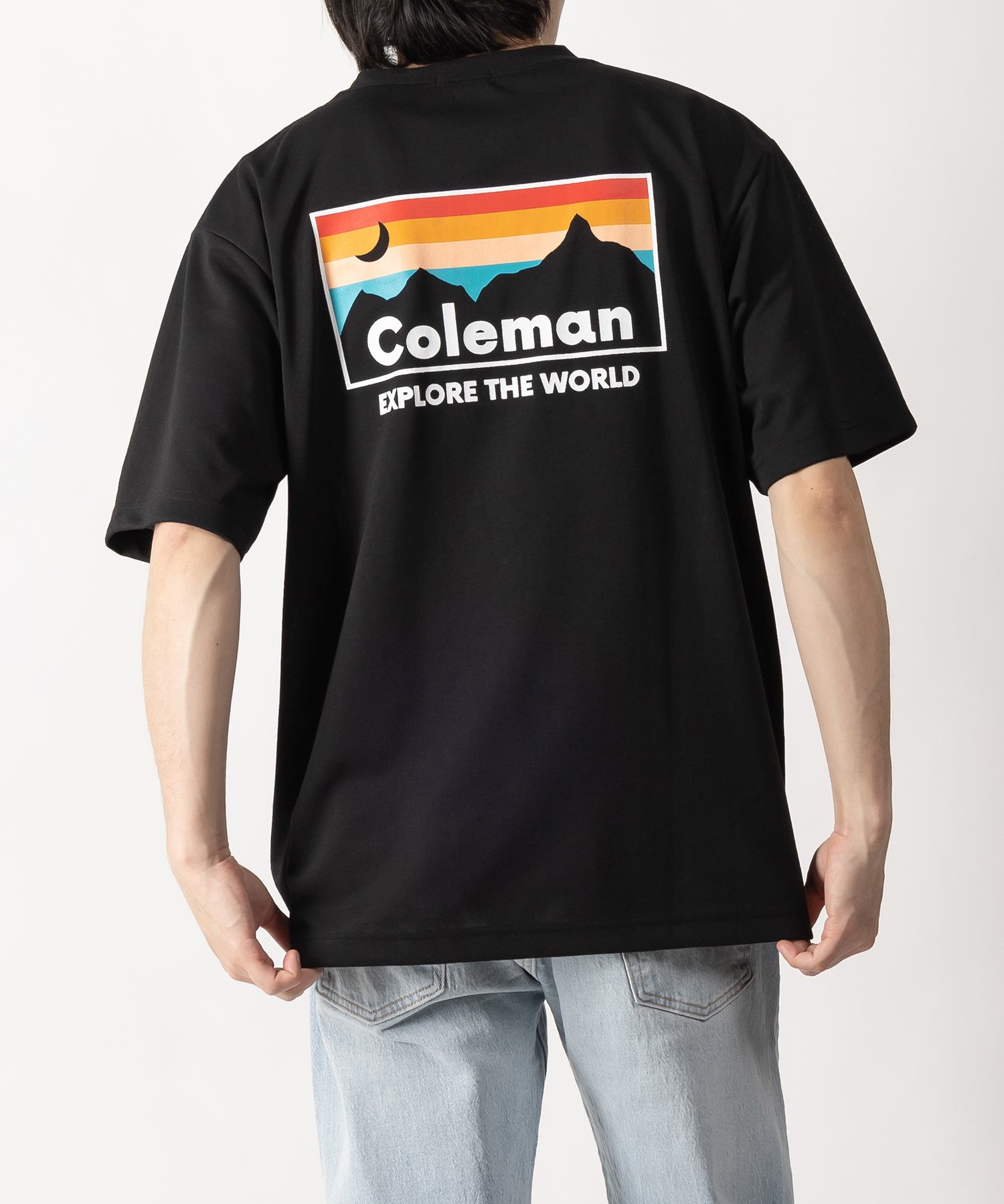 Coleman】 コールマン サンセットプリント 半袖Tシャツ/ワンポイント