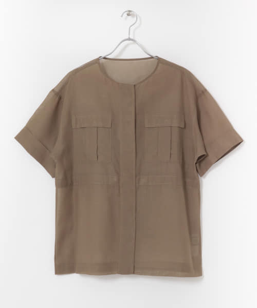 セール 30%OFF】シアーミリタリーシャツ(504760665