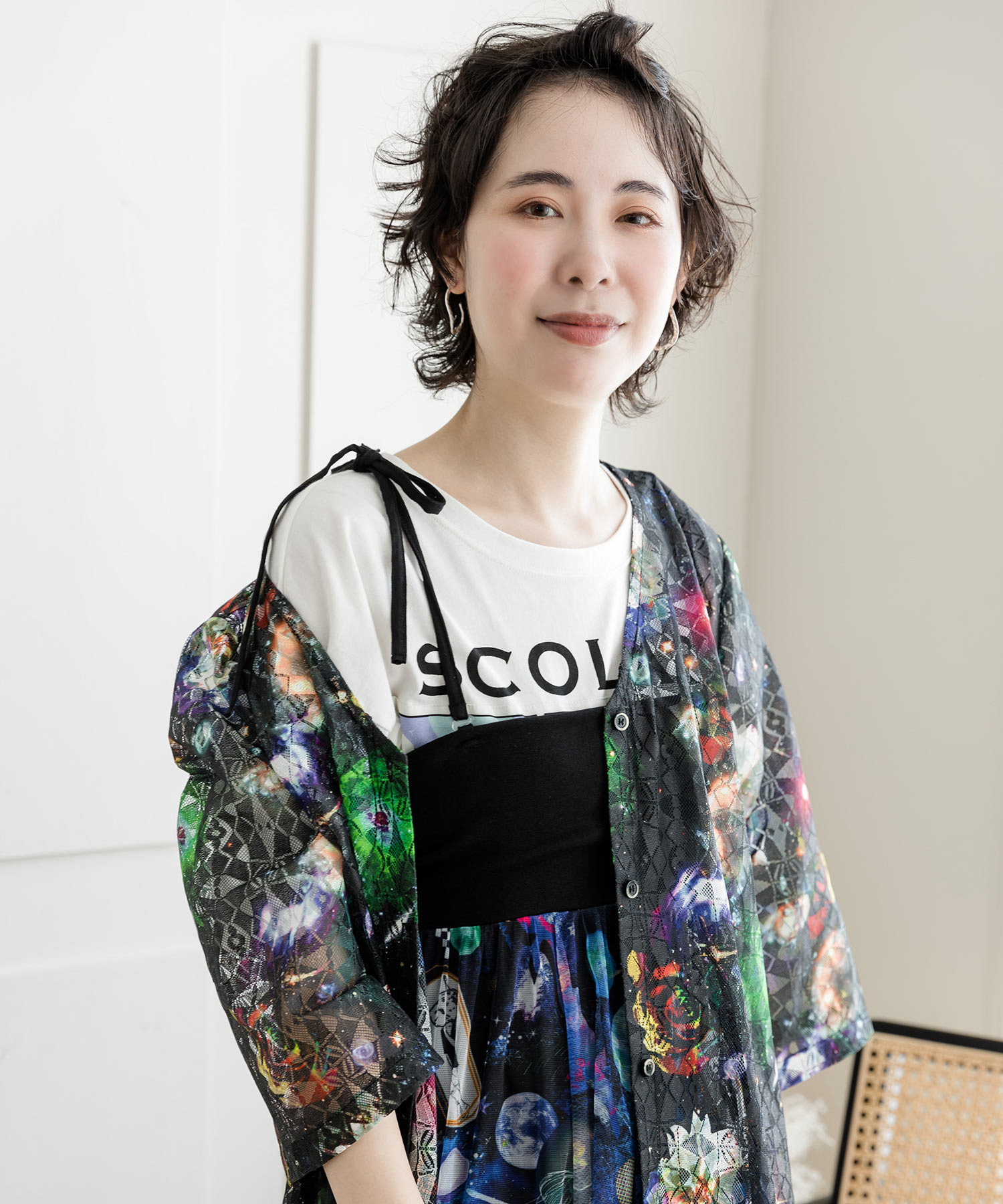 セール 40%OFF】【セットアップ対応商品】宇宙柄キャミ