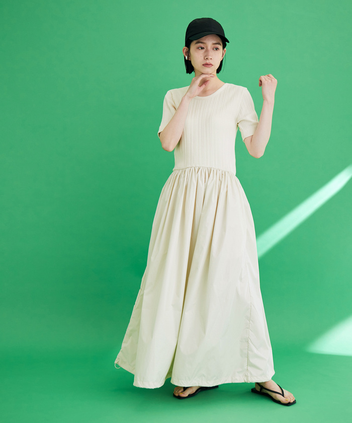 セール 70%OFF】リブコンビバルーンワンピース(504764317) | アダム エ