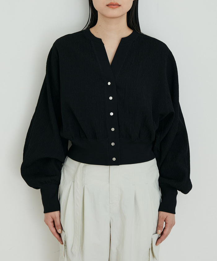 メーカー 一覧 セール 20%OFF】キーネッククレープカーディガン(504774509 トップス