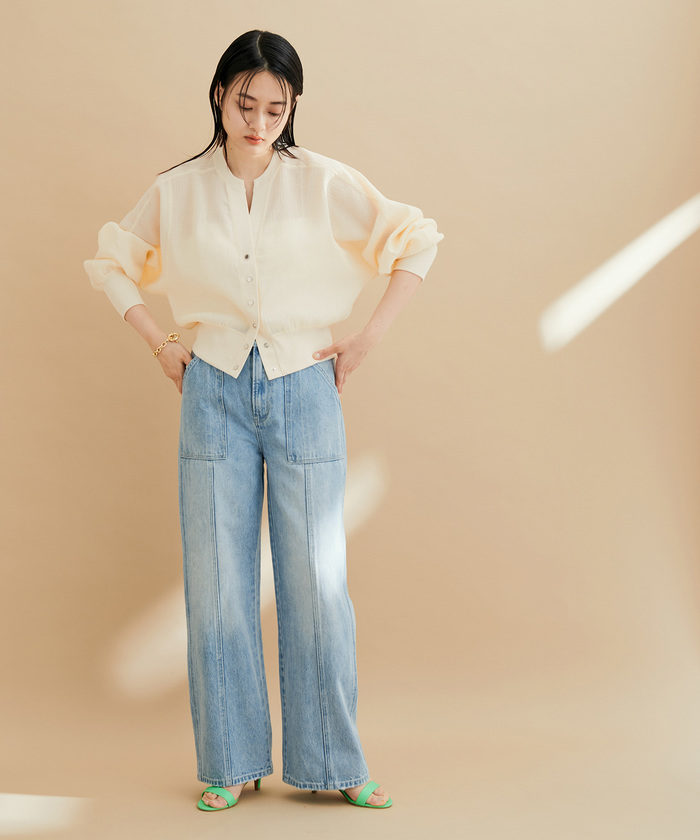 セール 20%OFF】キーネッククレープカーディガン(504774509