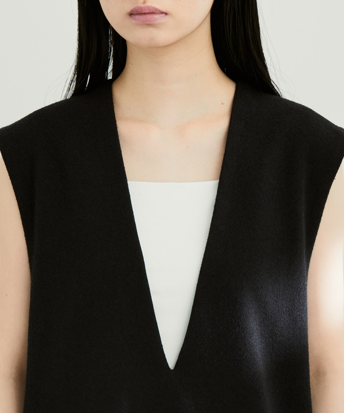 LA6576 AIMER エメ ベルト付き ノースリーブワンピース レッド M ADAM ET ROPÉ FEMME(アダム エ ロペ ファム) ワンピース通販｜J