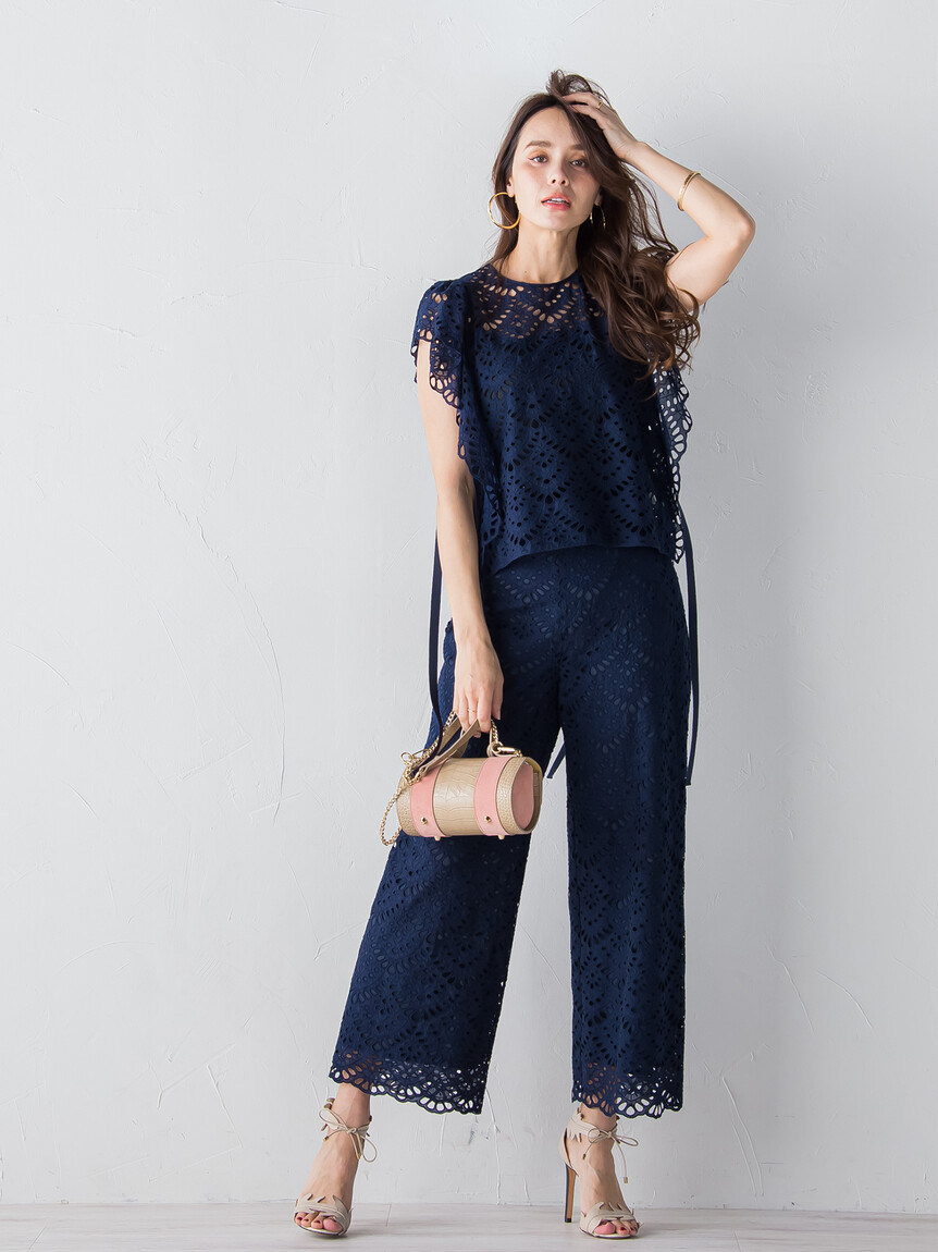 セール 40%OFF】ビアッジョブルー Viaggio Blu コットンレース