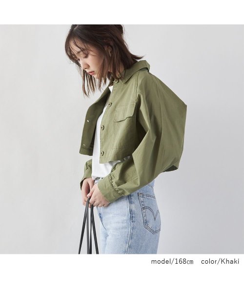 アウター ジャケット レディース シャツジャケット ショート丈 ボリューム袖 Cpoジャケット シャツ 羽織 クロップド丈 代 30代 40代 春 夏 春夏 リジュール Rejoule D Fashion