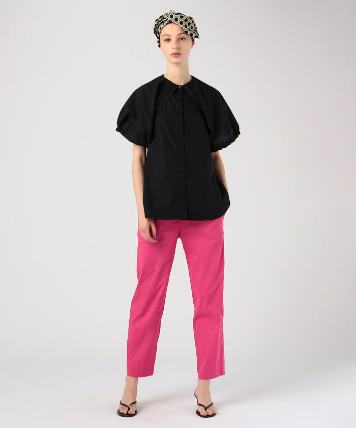 セール 40%OFF】コットン ケープカラーブラウス(504776985