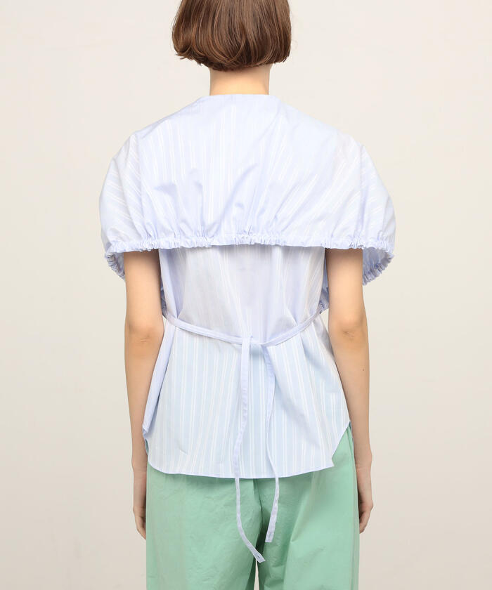 セール 40%OFF】コットン ケープカラーブラウス(504776985 セール 40%OFF】コットン ケープカラーブラウス(504776985