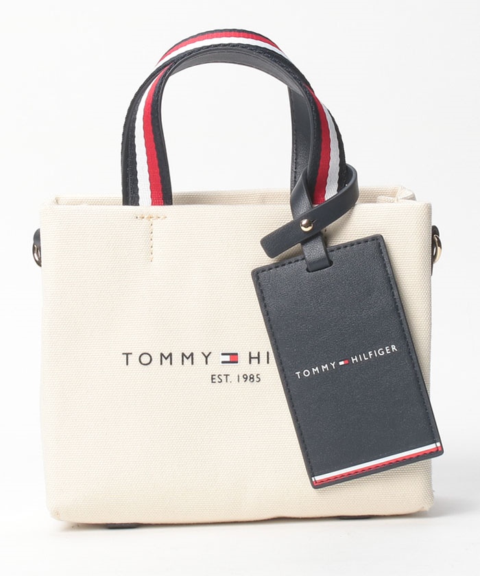 トミー　ヒルフィガー　☆トートバッグ☆ クーポン】【セール 20%OFF】マイクロキャンバストートバッグ