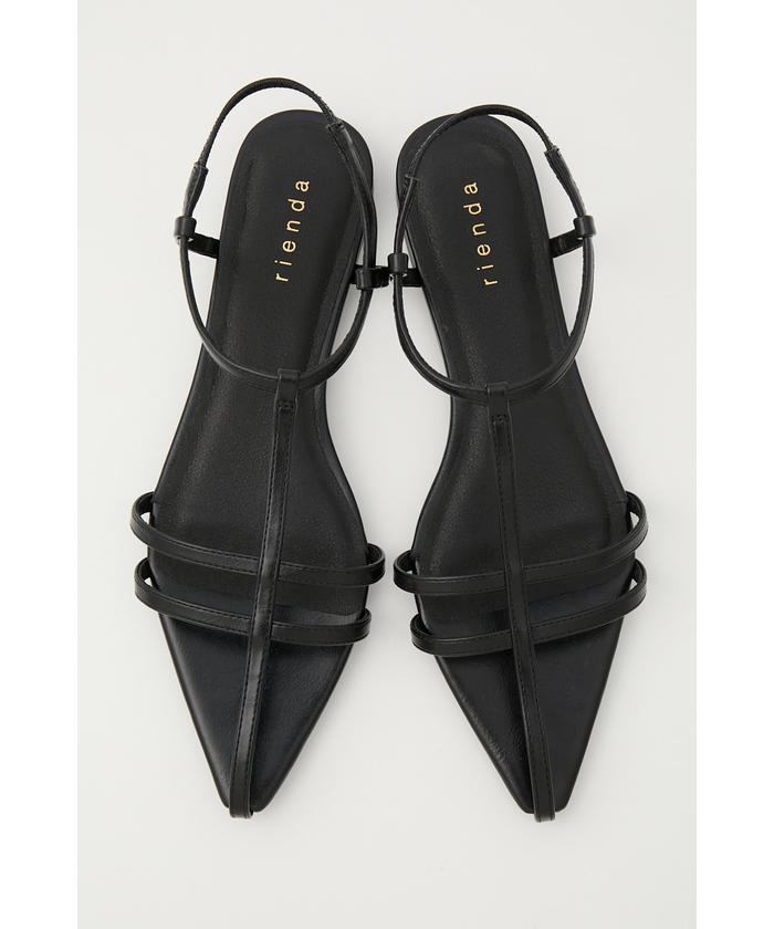 セール 20%OFF】ポインテッドスリムベルトサンダル(504778648