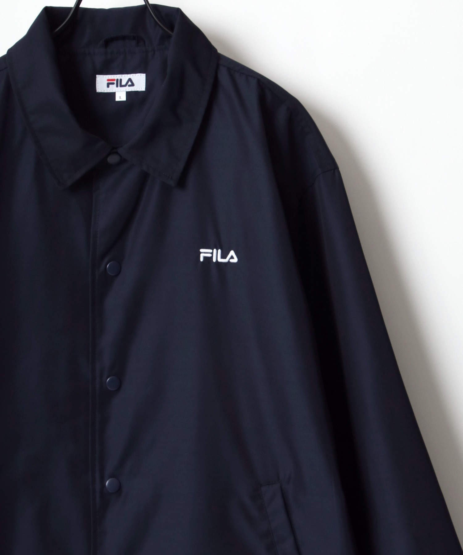 FILA heritage＋SHETA　撥水総柄トロピカルコーチジャケット 珍品！FILA(ITA)× SHETAグラフィック総柄コーチジャケット