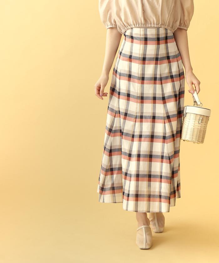 JILL BY JILLSTUART エアリーカラーチェックスカート | iunhi.edu.mx