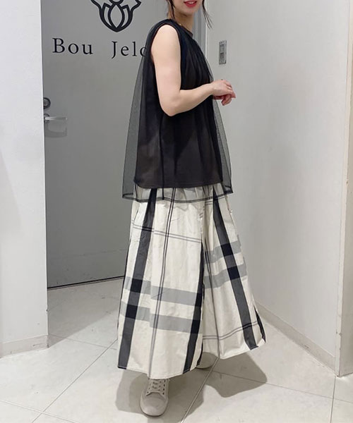 セール 29%OFF】ブージュルード Bou Jeloud タフタチェック セール 29%OFF】ブージュルード Bou Jeloud タフタチェック