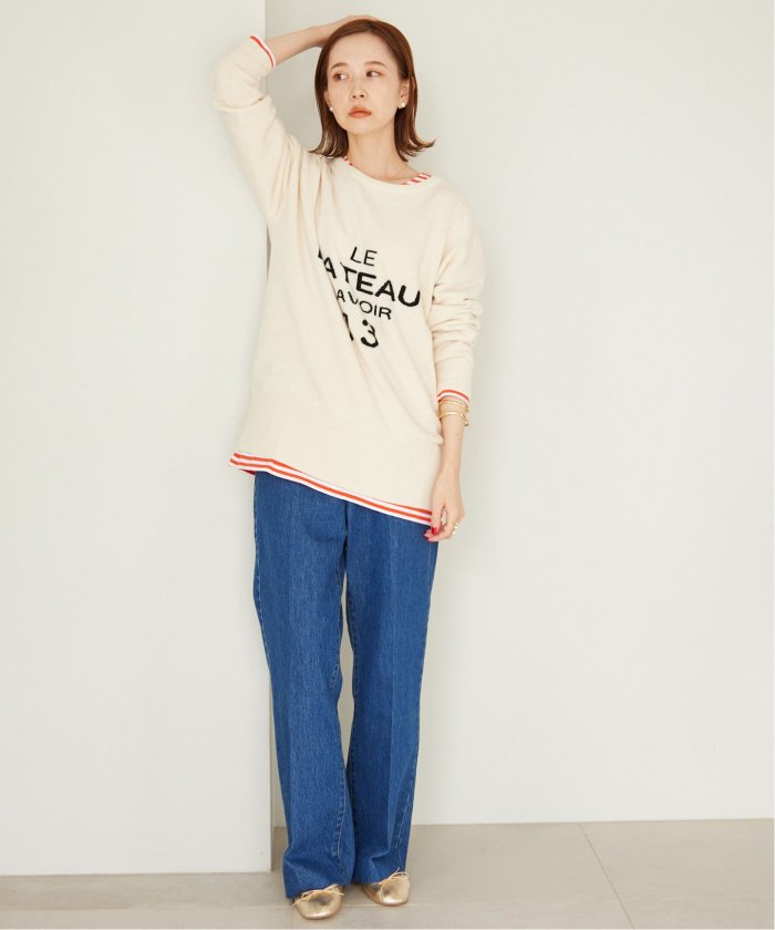 SLOBE IENA（スローブイエナ）の「LE BATEAUロゴニット（ニット
