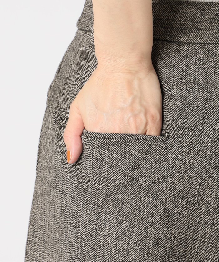 IENA 22AW ストレッチツィードタックバギーパンツ 38 ストレッチツィードタックバギーパンツ 2022AW