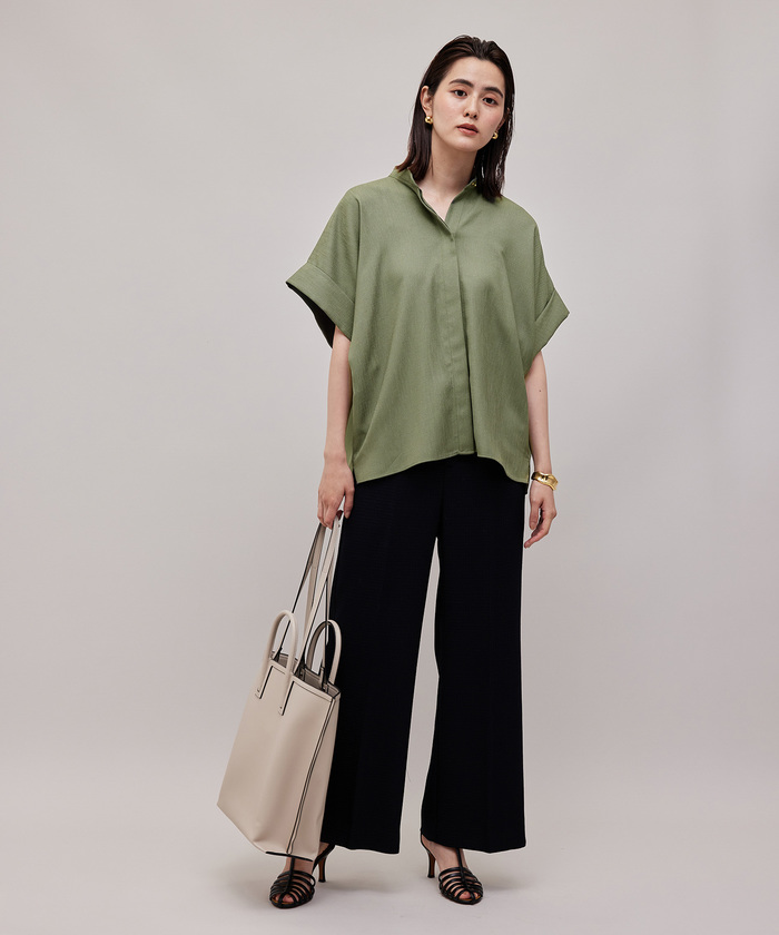 ROPE【エディター三尋木奈保さんコラボ】大人きれいめTシャツ ROPE'（ロペ）の「【高評価】【エディター三尋木奈保さんコラボ