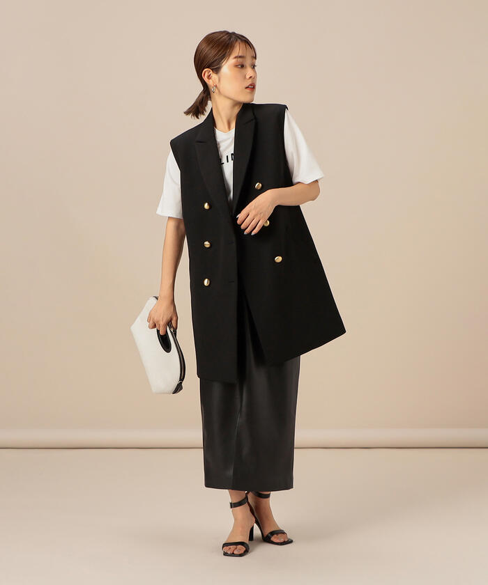 セール 40%OFF】＜飯豊まりえさん着用＞フェイクレザーハイ