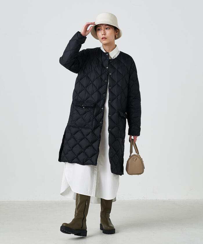 NOLLEY'S【TAION/タイオン】別注ダイヤキルトスタンドロングダウン ノーリーズ NOLLEY'S ◇【WEB限定】【TAION/タイオン】別注