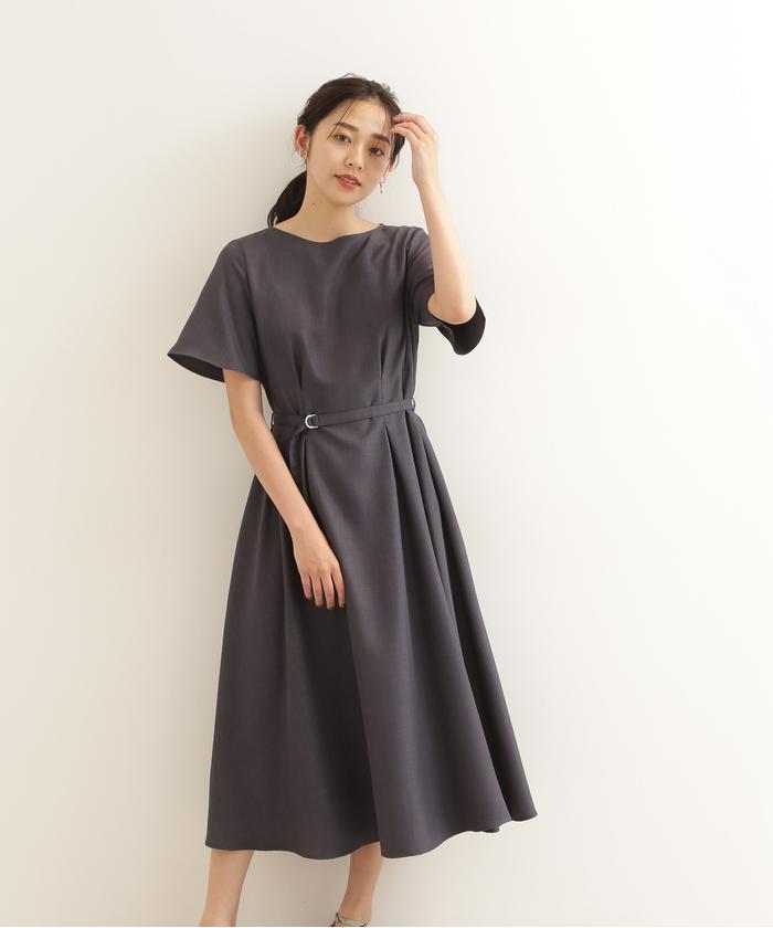 セール 30%OFF】タックフレアワンピース(504787708 セール 30%OFF】タックフレアワンピース(504787708