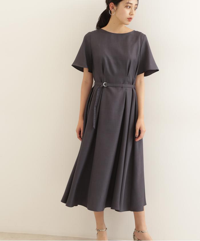 セール 30%OFF】タックフレアワンピース(504787708