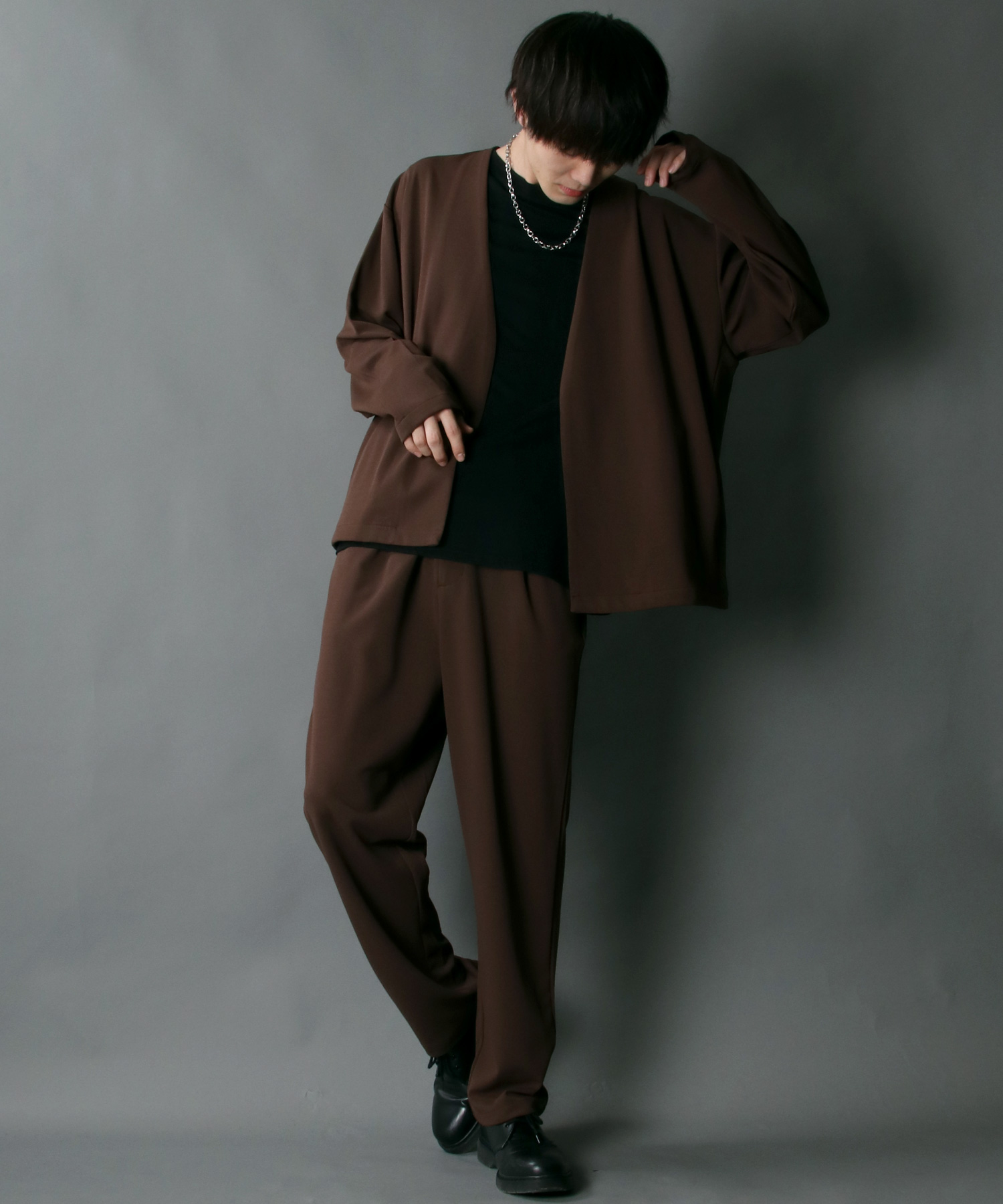 Ezick パンツドレス Palette jacquard セットアップパンツドレス