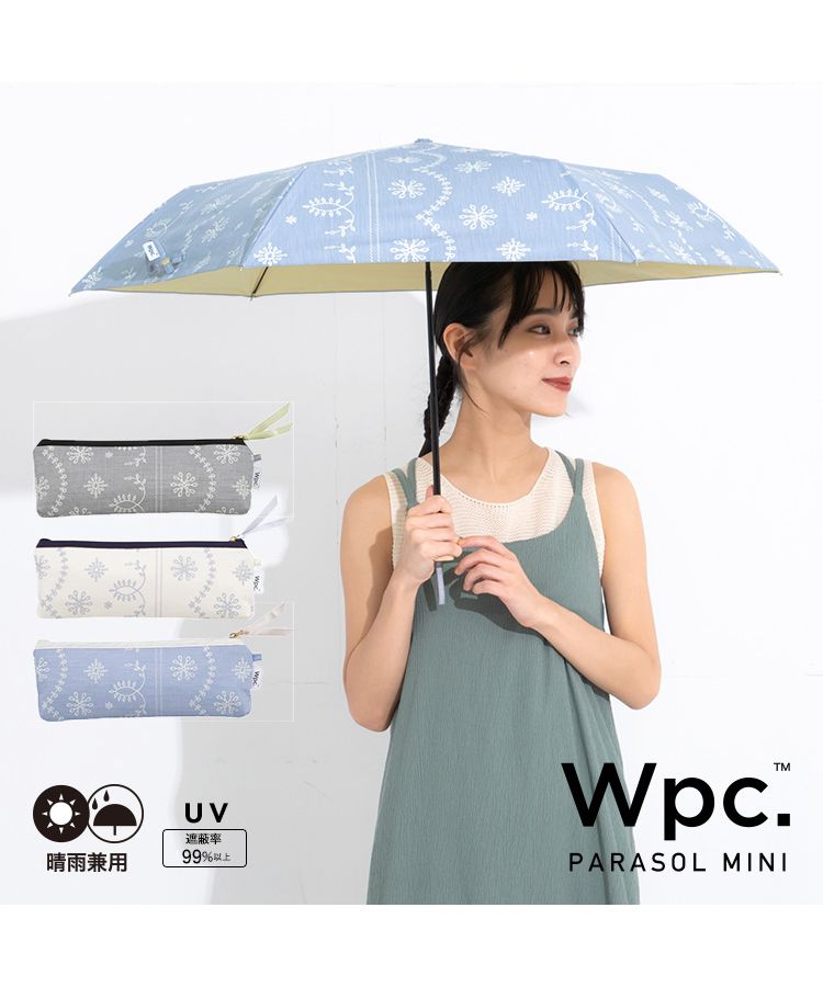 セール】【Wpc. 公式】日傘 T/C遮光レースプリント ミニ 50cm
