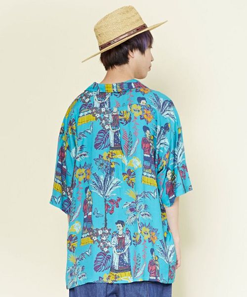 【チャイハネ】フロランメンズシャツ フロランメンズシャツ(BLUE): 『チャイハネ』公式通販