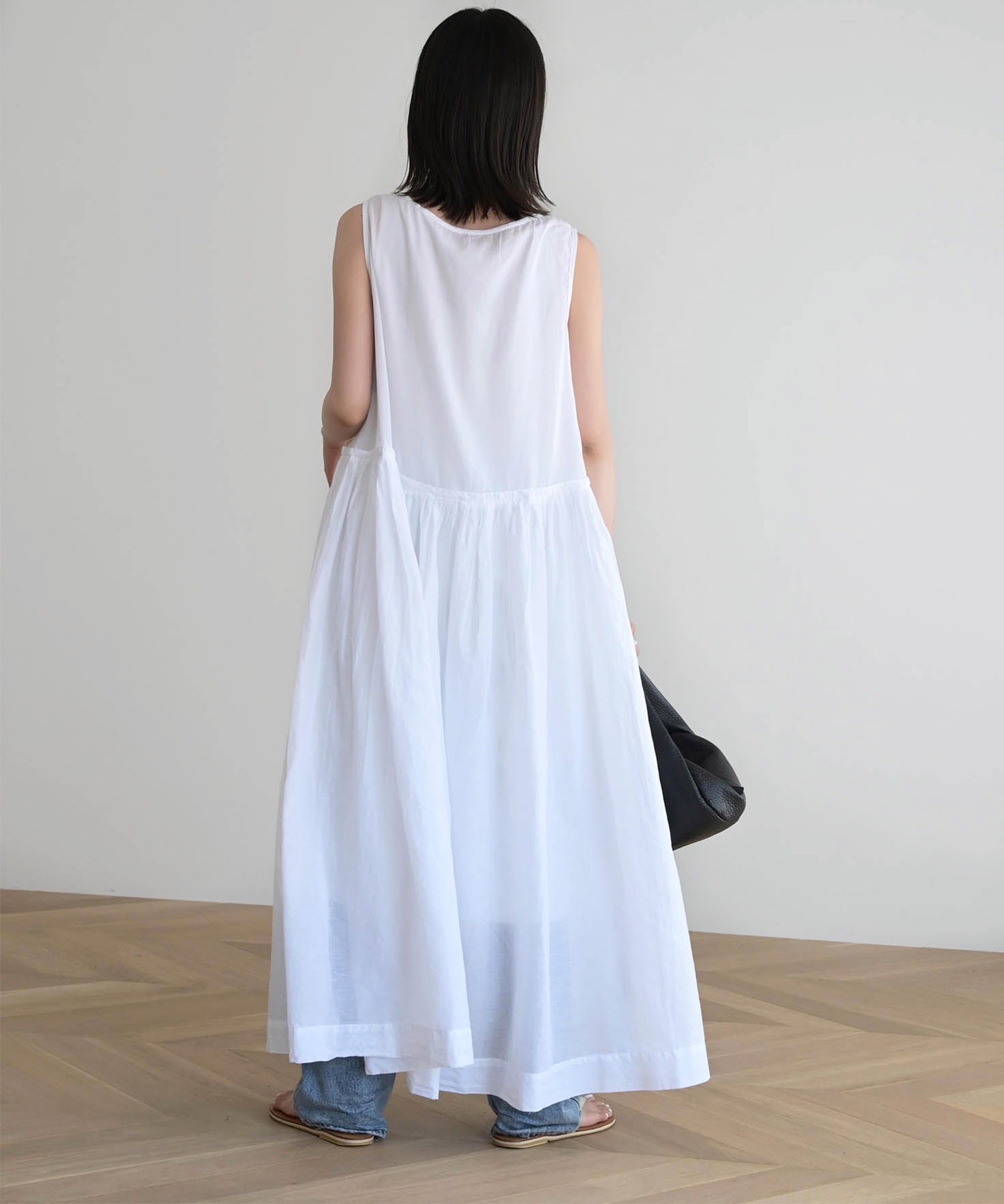 【CANAL JEAN 】arc ◢インド綿刺繍ワンピース　未使用タグ付き　美品 キャナルジーン CANAL JEAN arc(アーク)インド綿刺繍ワンピース