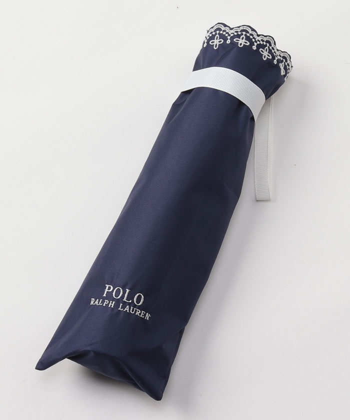 晴雨兼用折りたたみ日傘 大きめ ”フローラル刺繍”(504563850) | ポロ