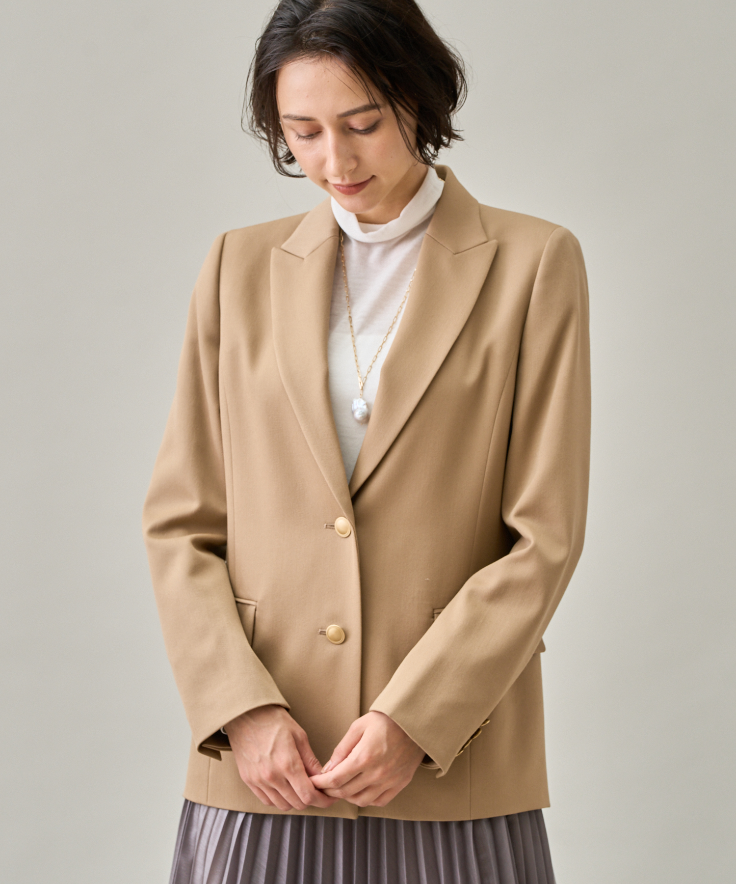 セール 40%OFF】ドライツイルピークド ジャケット(504785247) | アナイ