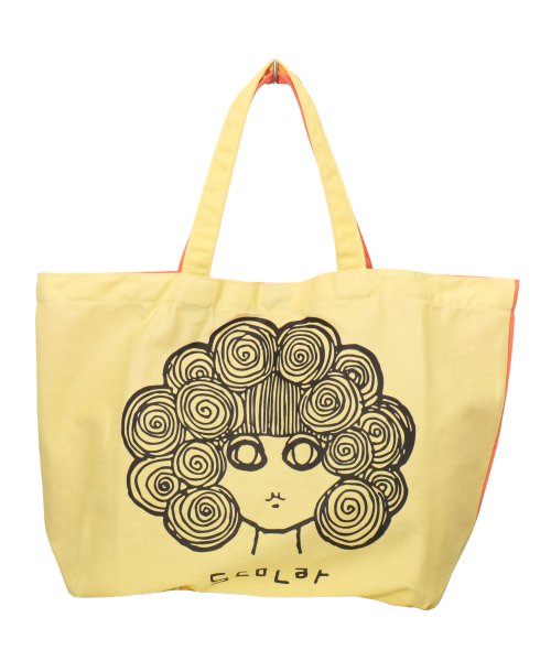 セール】バイカラービッグトート(504792190) スカラー(ScoLar) d fashion バイカラーBIGトートバッグ アーバンリサーチ