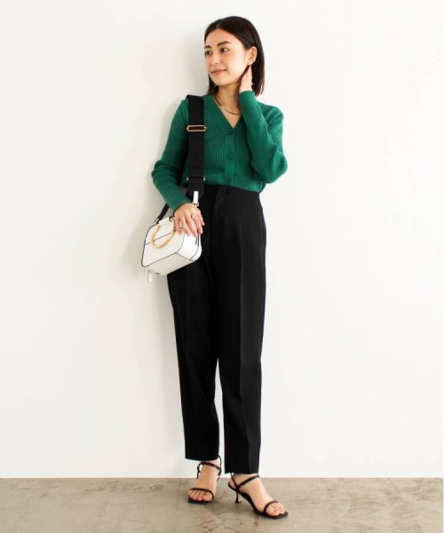セール 70%OFF】【すっきり見え】ハイウエストテーパードパンツ