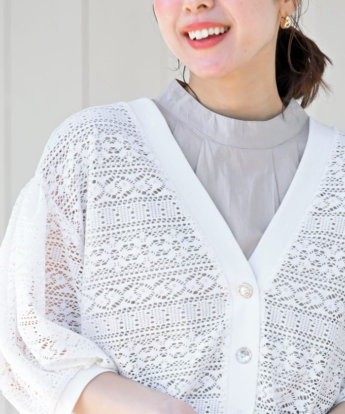 美品　リリアンビューティーパリス　カーディガン3XL 定価42,900円 セール除外品】スーパービューティー 美シルエット重視！パワー