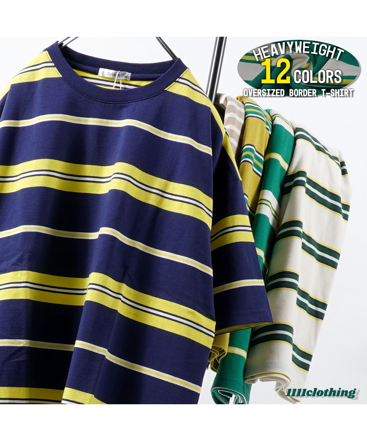 ワンフォークロージング 1111clothing ヘビーウェイト ボーダー