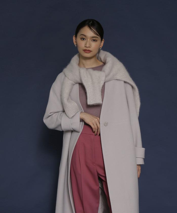セール 30%OFF】Vノーカラーコート(504802925) | ナチュラル