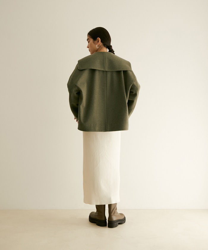 セール 50%OFF】WOOLLETジップショートコート(504803057