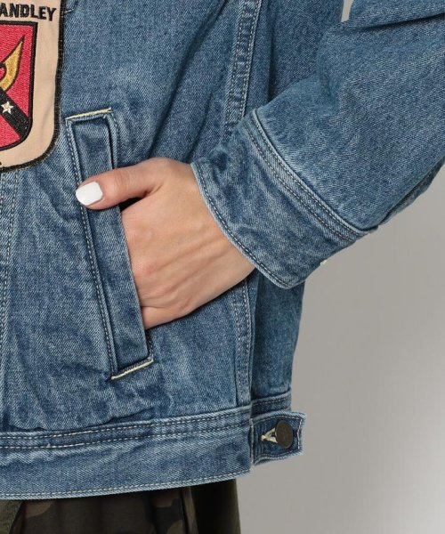 トップガン デニムジャケット タイプブルー/ TOP GUN DENIM JACKET TYPE BLUE(504803144) | アヴィレックス( AVIREX) - d fashion トップガン デニムジャケット タイプブルー/ TOP GUN DENIM JACKET TYPE BLUE(504803144) | アヴィレックス( AVIREX) - d fashion